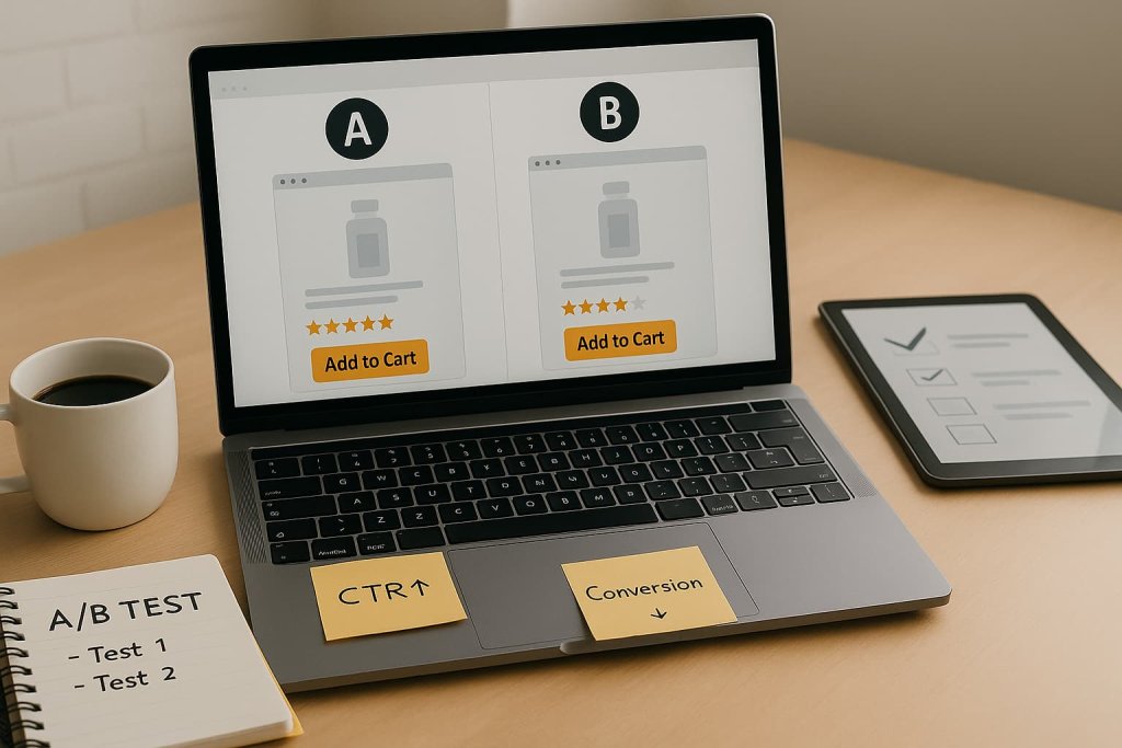 Setting up A/B testing on Amazon